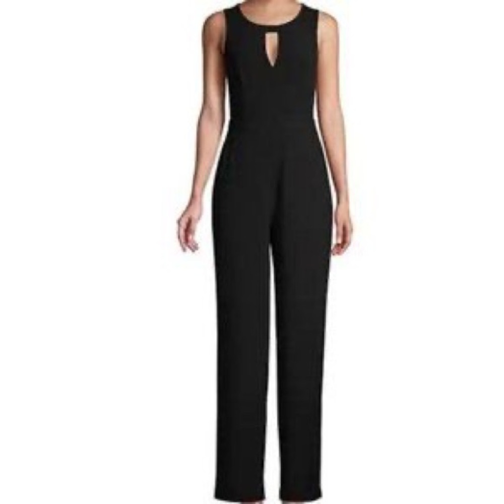 BCBGMaxAzria black keyhole jumpsuit in size 4
